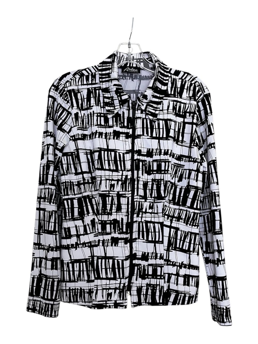 Black & White Printed Blazer Jacket